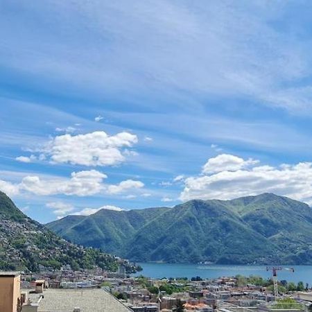 Lugano Lakeview Apartment With Self Check-In & Private Parking On Request Kültér fotó